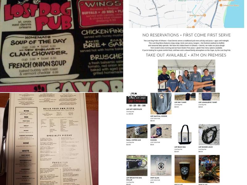 Lost Dog Pub Menu