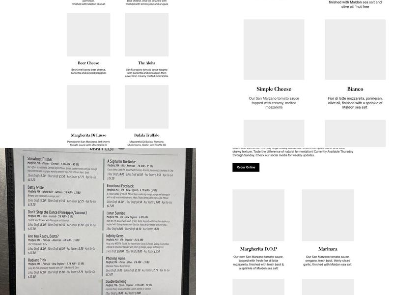 7th Wave Brewing Menu