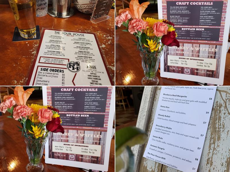 The Pour House Menu