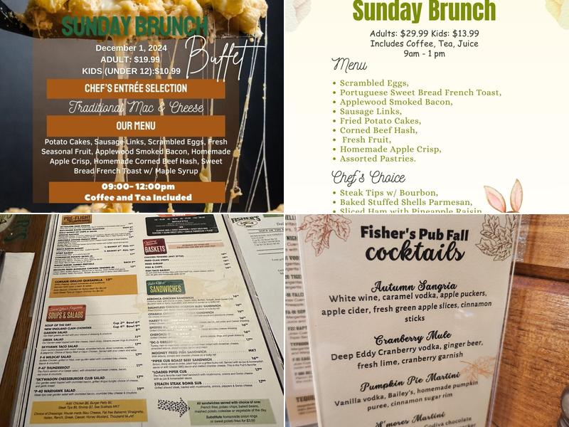 Fisher's Pub Menu