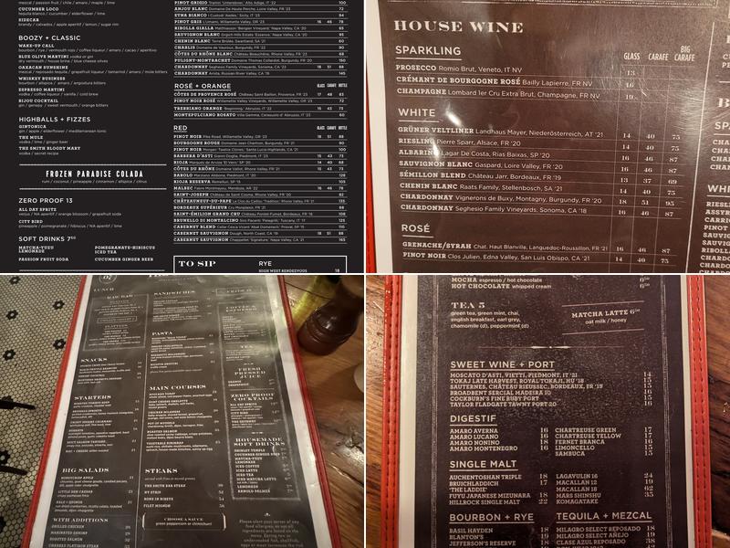The Smith Menu