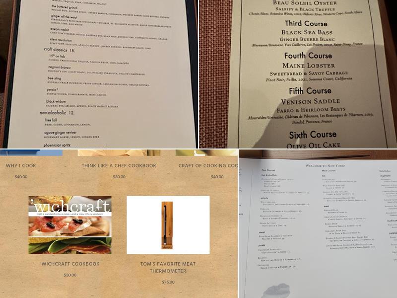 Craft Menu