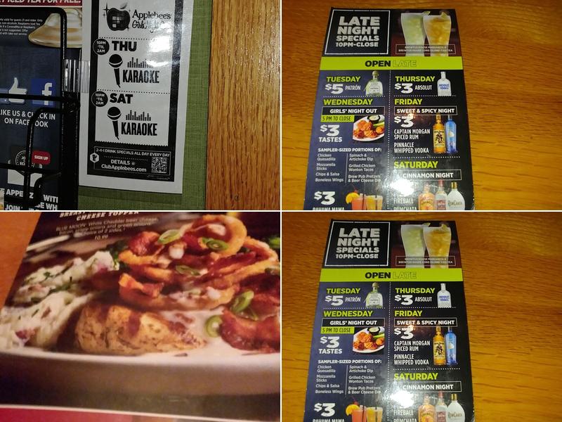 Applebee's Grill + Bar Menu