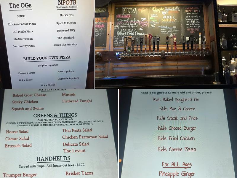 Hops at 84 East Menu