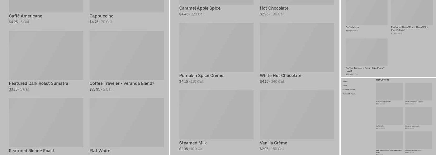 Starbucks Menu