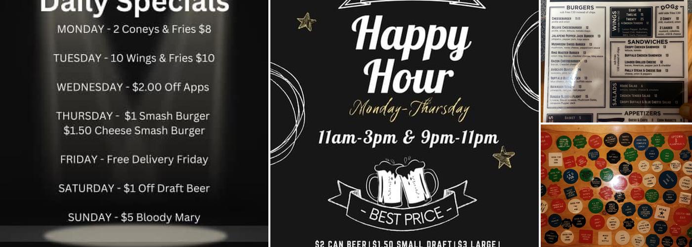 11:11 Bar and Grill Menu