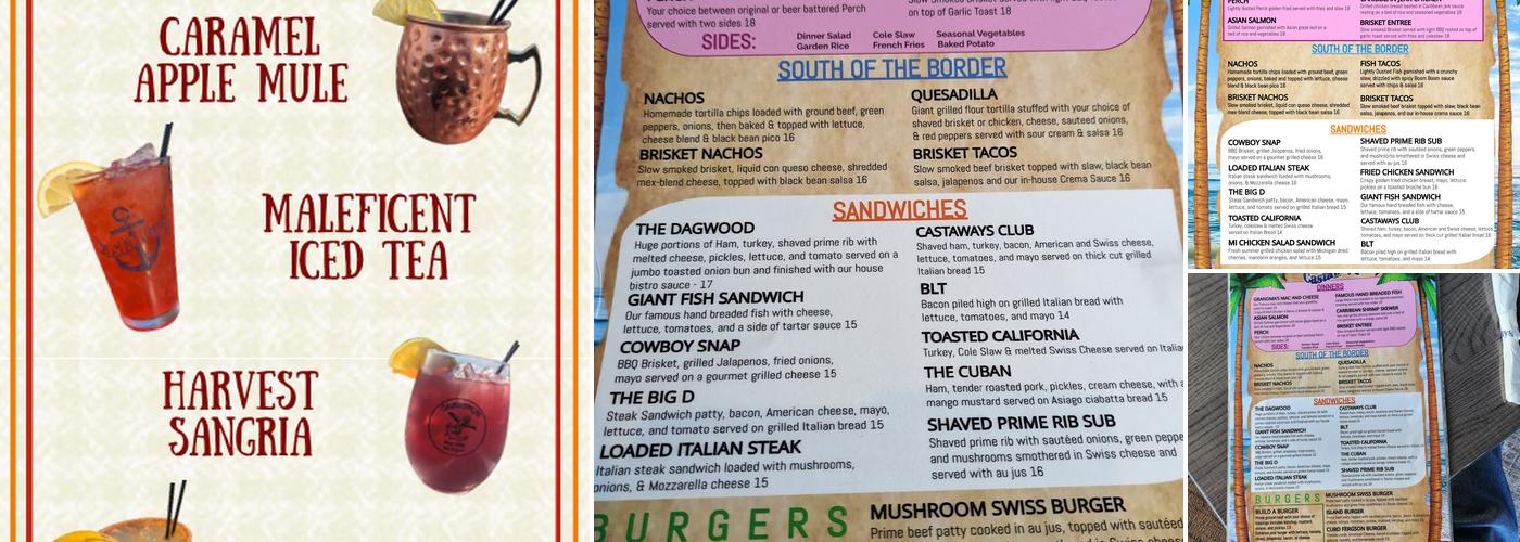 Castaways Menu