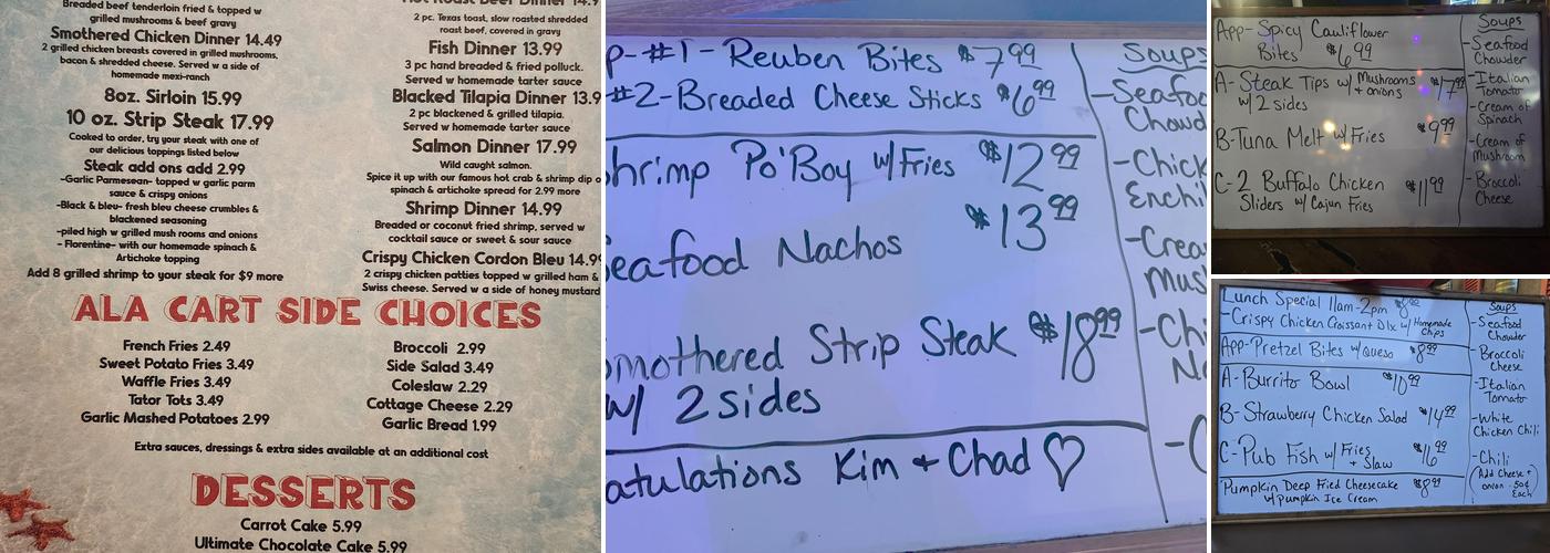 Bone Island Grille Menu