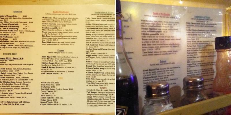 Key Largo Lounge Inc Menu