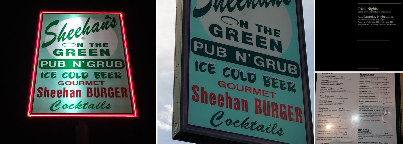 Sheehan's On the Green Menu