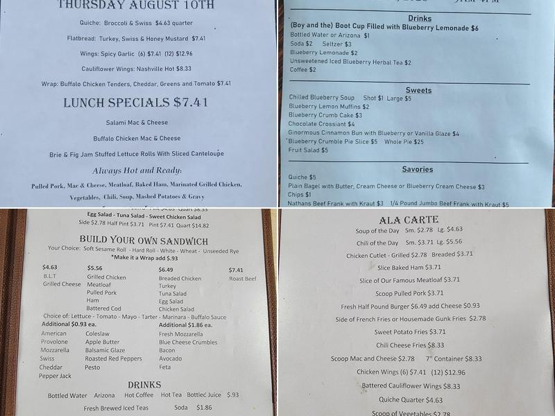 Sammy Brown's Restaurant Menu