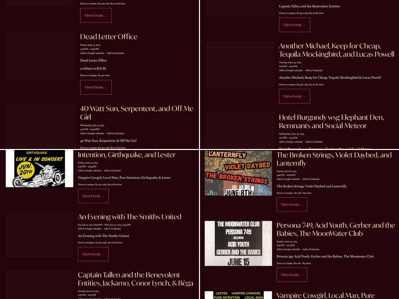 New Dodge Lounge Menu