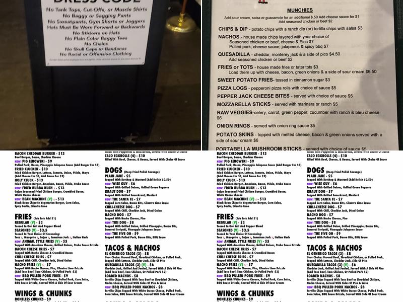 Bier Stube Menu