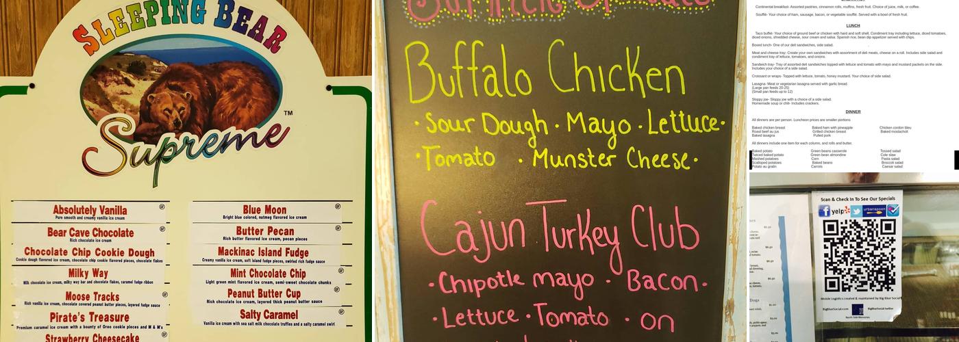 North Side Memories Menu