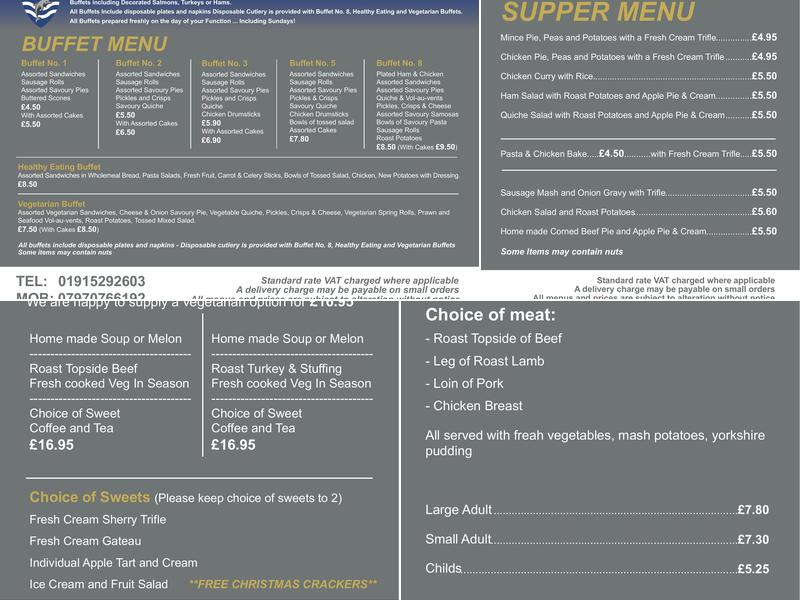 Village Cafe Menu