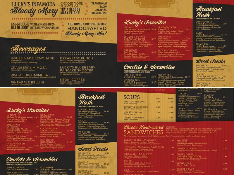 Lucky's 13 Pub Roseville Menu