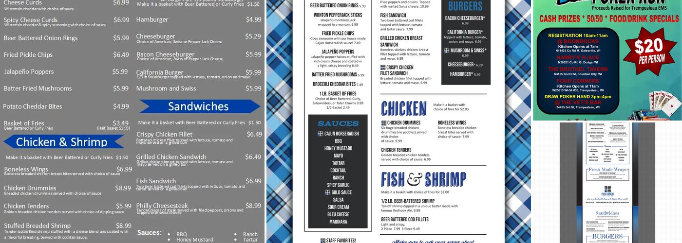 Four Corners Menu