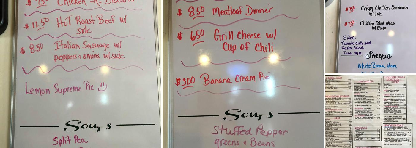 Hill-vue Menu
