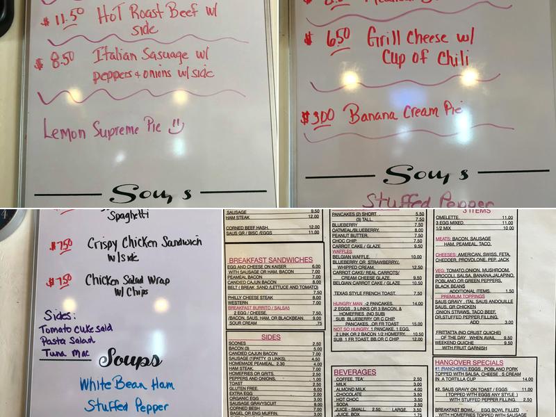 Hill-vue Menu
