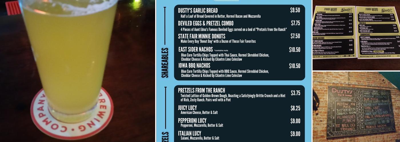 Dusty's Bar & Lounge Menu