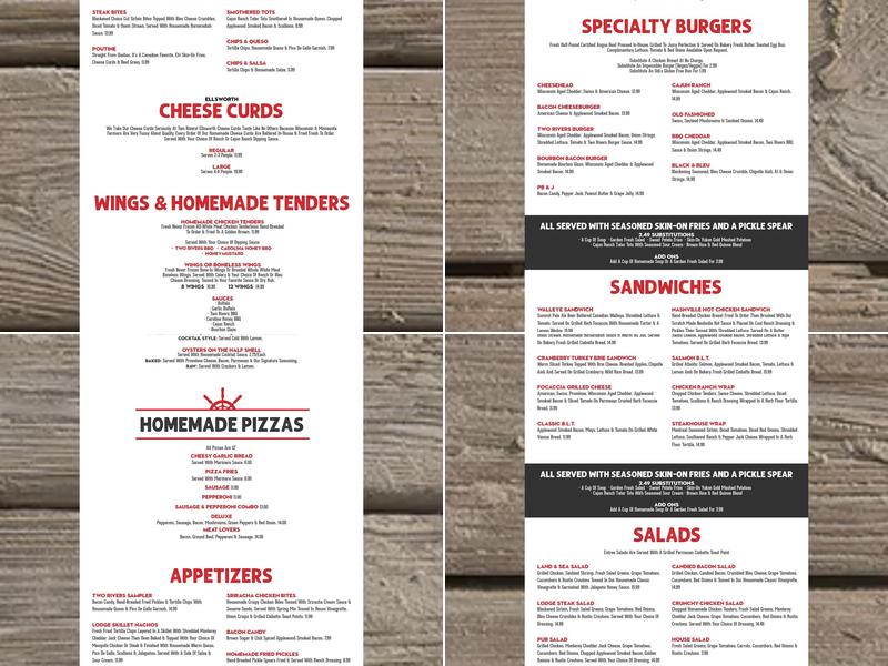 Boat Drinks Menu
