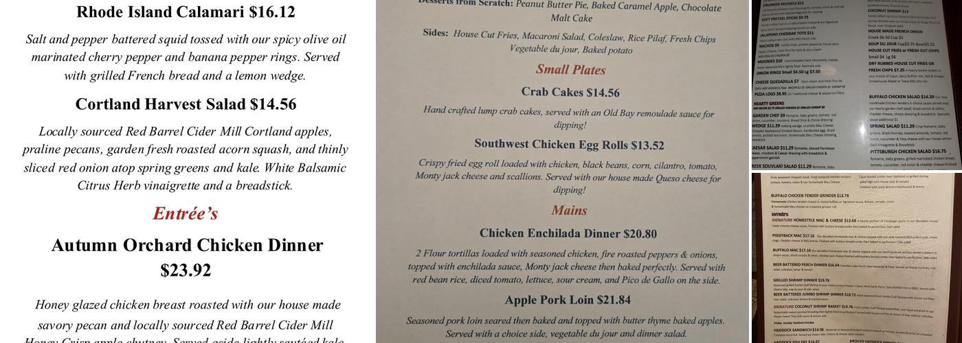 Last Run Tavern & Grill Menu