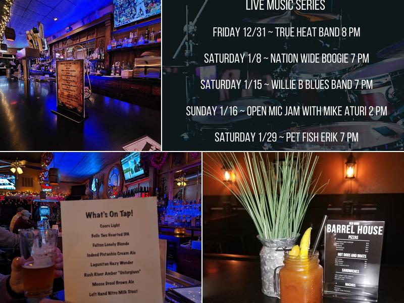 Red Wing Barrel House Menu