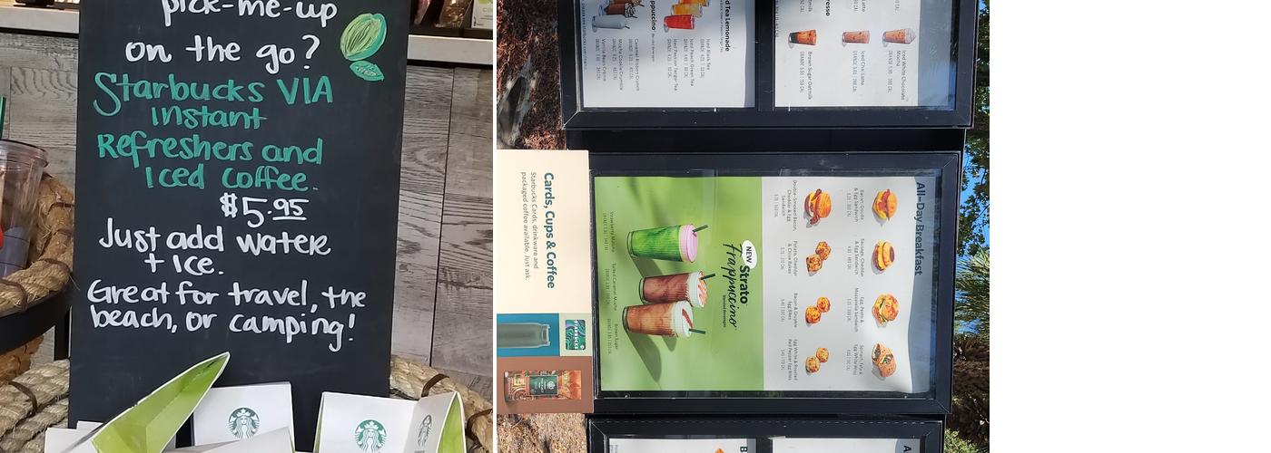 Starbucks Coffee Company Menu