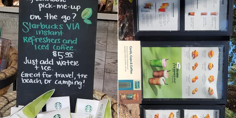 Starbucks Coffee Company Menu
