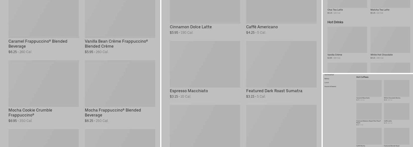 Starbucks Menu
