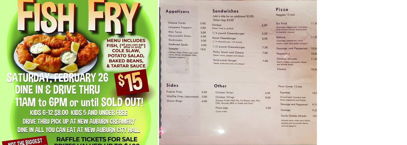 Backwoods Menu