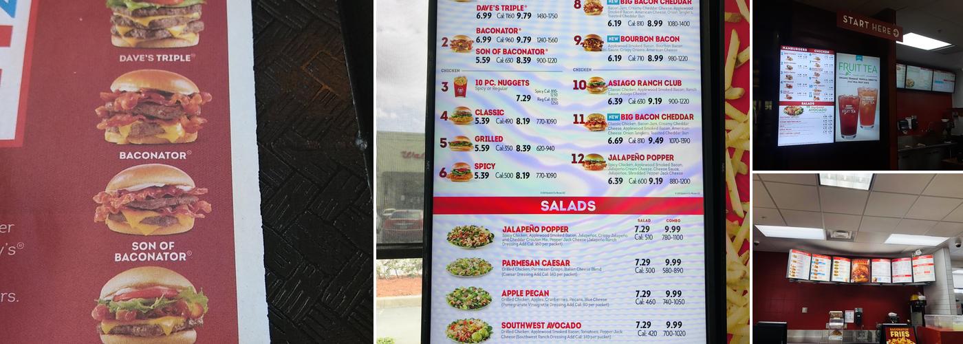 Wendy's Menu