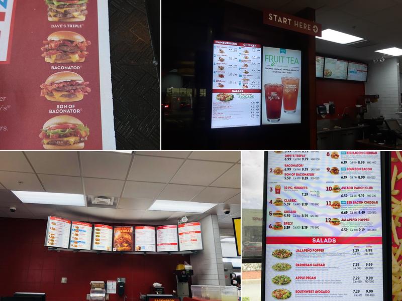 Wendy's Menu