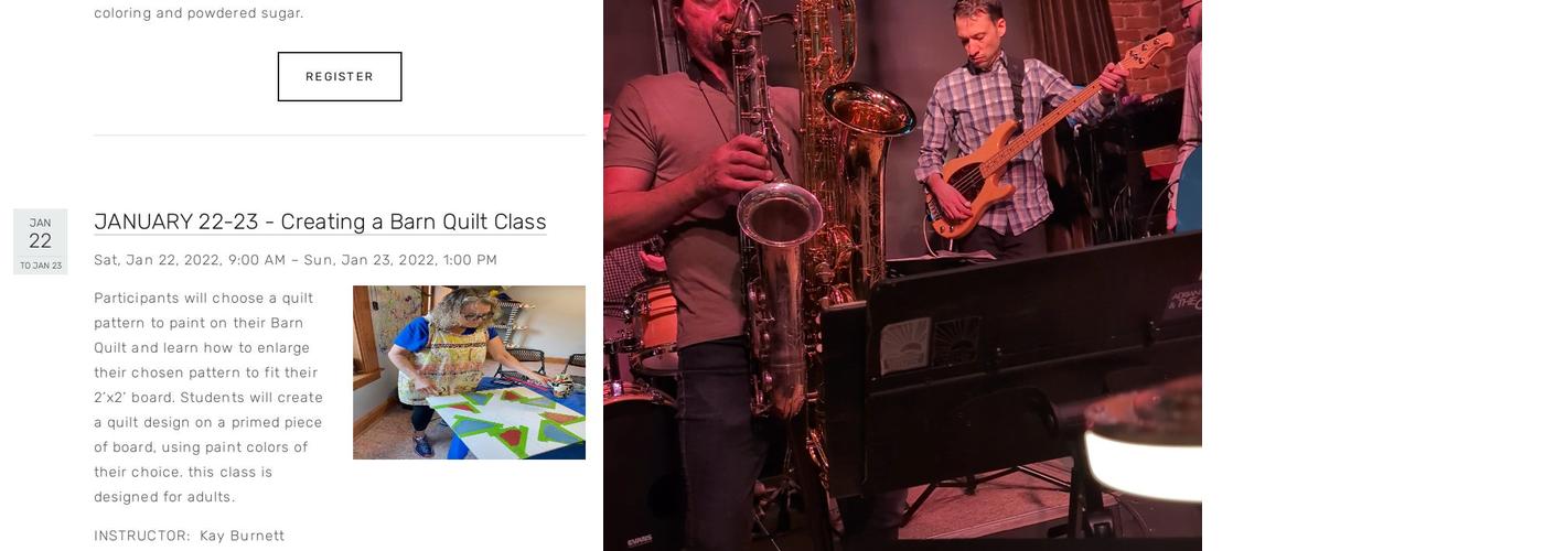 The Grand Center for Arts & Culture Menu