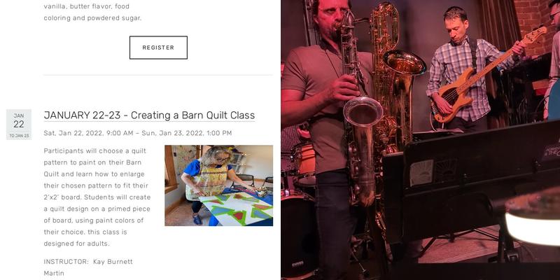 The Grand Center for Arts & Culture Menu