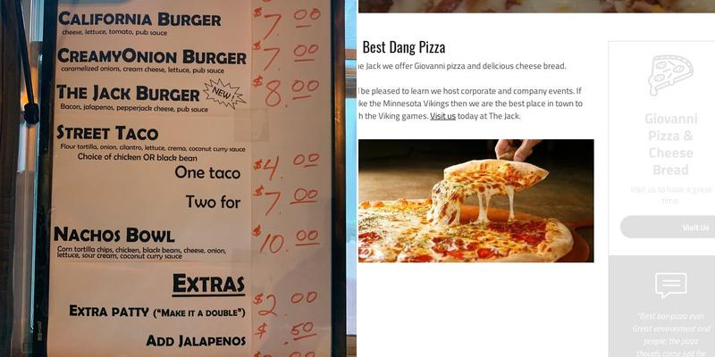 The Jack Menu