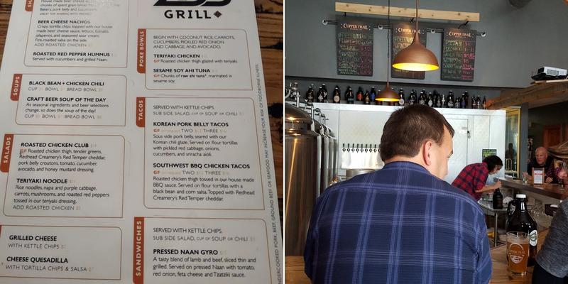 Copper Trail Brewing Menu