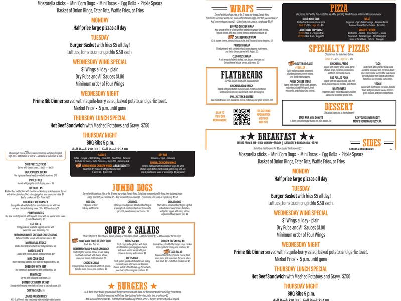 Route 65 Discount Liquors Menu