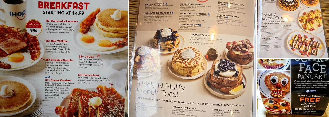 IHOP Menu