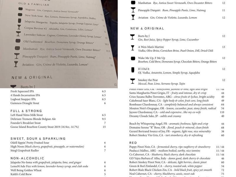 Brennan's Menu