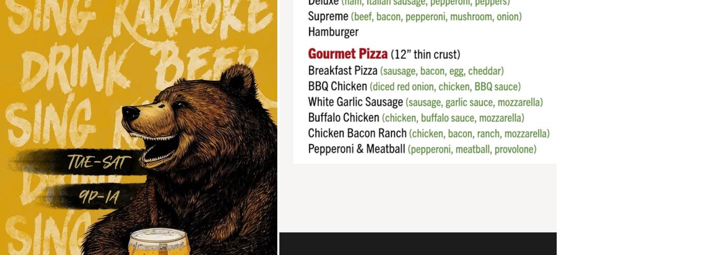 Cotter's Sports Bar and Karaoke Lounge Menu