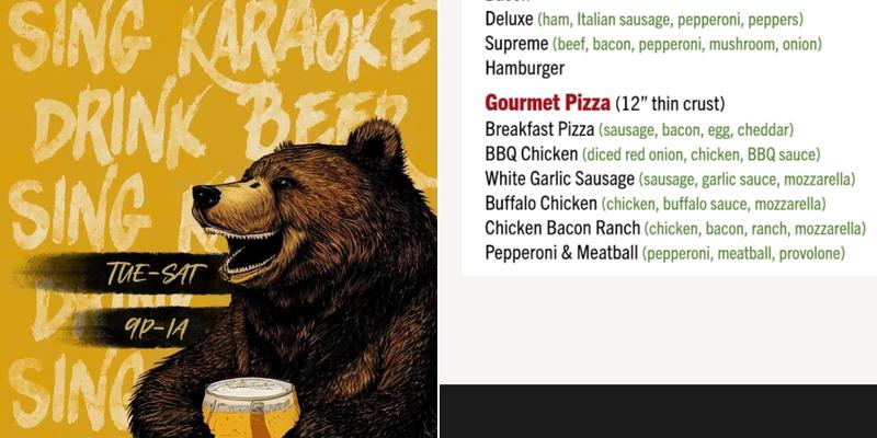 Cotter's Sports Bar and Karaoke Lounge Menu