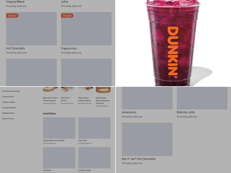 Dunkin' Menu