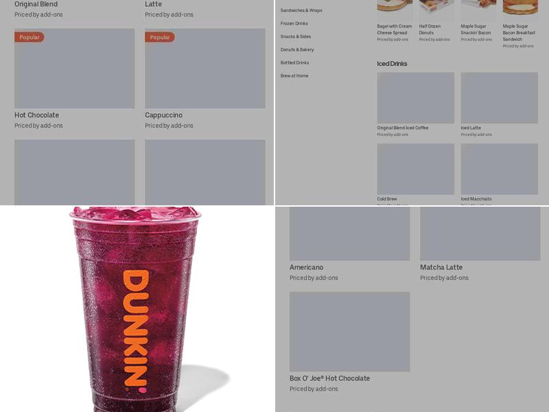 Dunkin' Menu