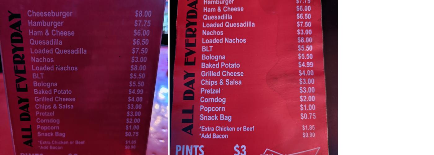 Wise Guys Menu