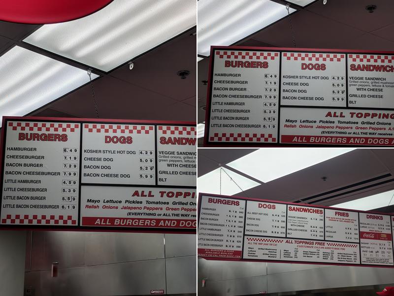 Five Guys Menu