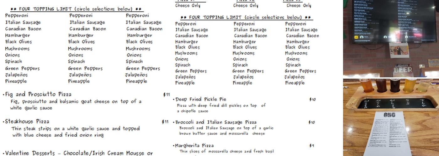 Ostermeier Brewing Company LLC Menu