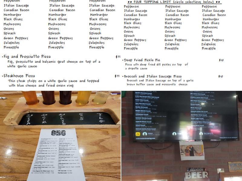 Ostermeier Brewing Company LLC Menu