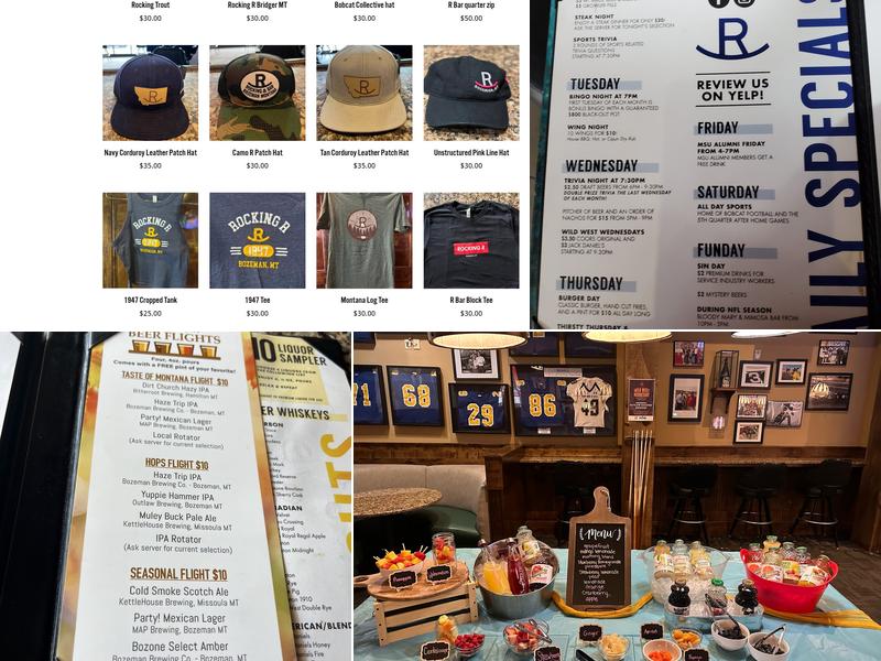 Rocking R Bar Menu