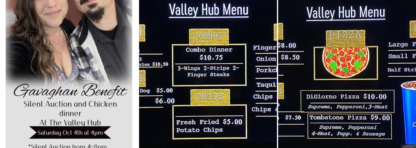 Valley Hub Menu